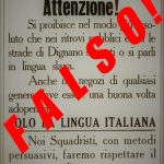 Il manifesto degli “squadristi di Dignano” è falso: la verità sulla sua origine