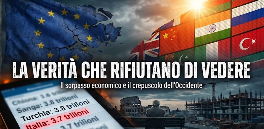 Il “tramonto” dell’Occidente: la Cina domina, l’Europa affonda