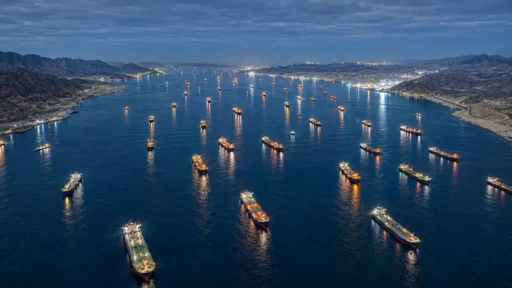 stretto di hormuz navigazione serale